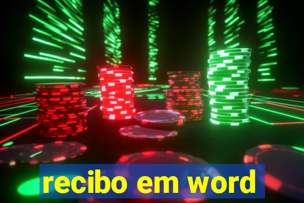 recibo em word